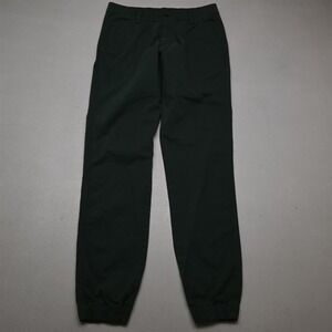 Bearbottom Mx32 Green Stretch Cotton Twill Slim Leg Joggers Mens Pants